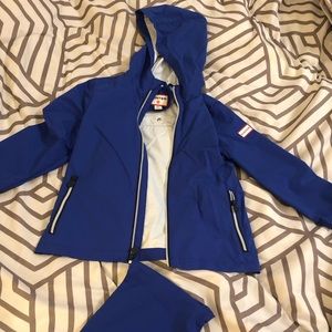 Hunter X Target Blue Packable Raincoat
